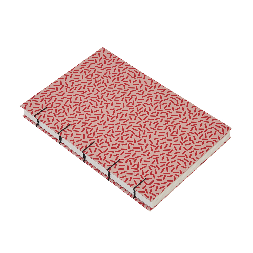 Red Patterned A5 Sketchbook
