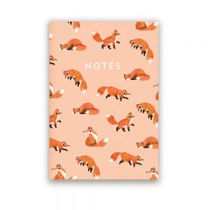 Fox Print Notebook A5