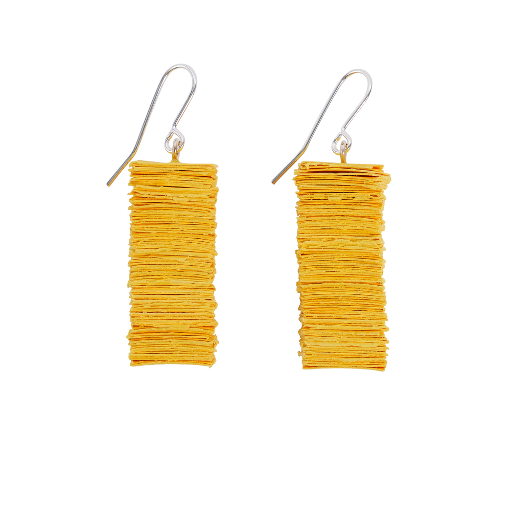 Yellow 'Audrey' earrings