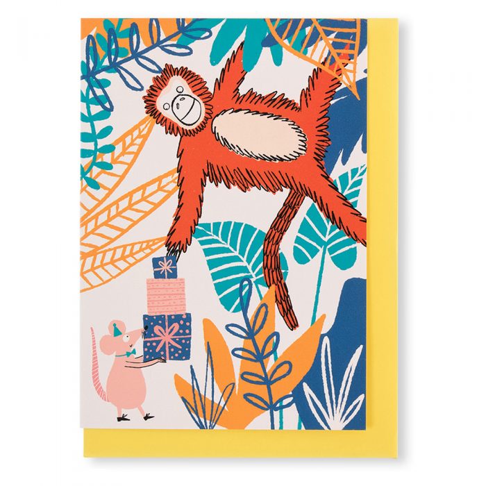 Cheeky Monkey Greetings Card - Not Just A Shop