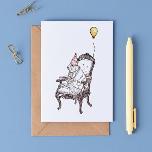 Grumpy Marmot Greetings Card