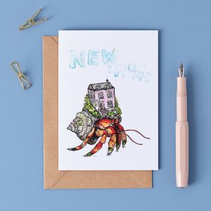 New Home Crab Greetings Card