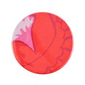 Fabric Pocket Mirror - Red and Pink