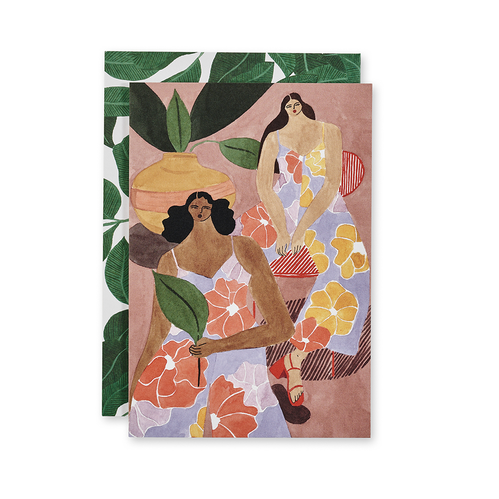 Beautiful Greeting Cards - Floral Girls design