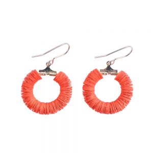 Ora Hoop Earrings – Orange