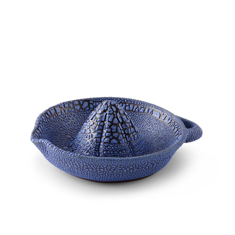 Blue Ceramic Juicer by Black Cat Pottery