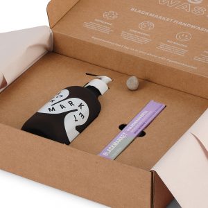 Soap Bottle and Refill Gift Set - Lavender inside