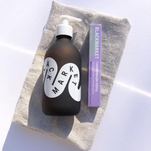 Refillable Soap Bottle by Blackmarket Soap Bottle and Refill Gift Set - Lavender