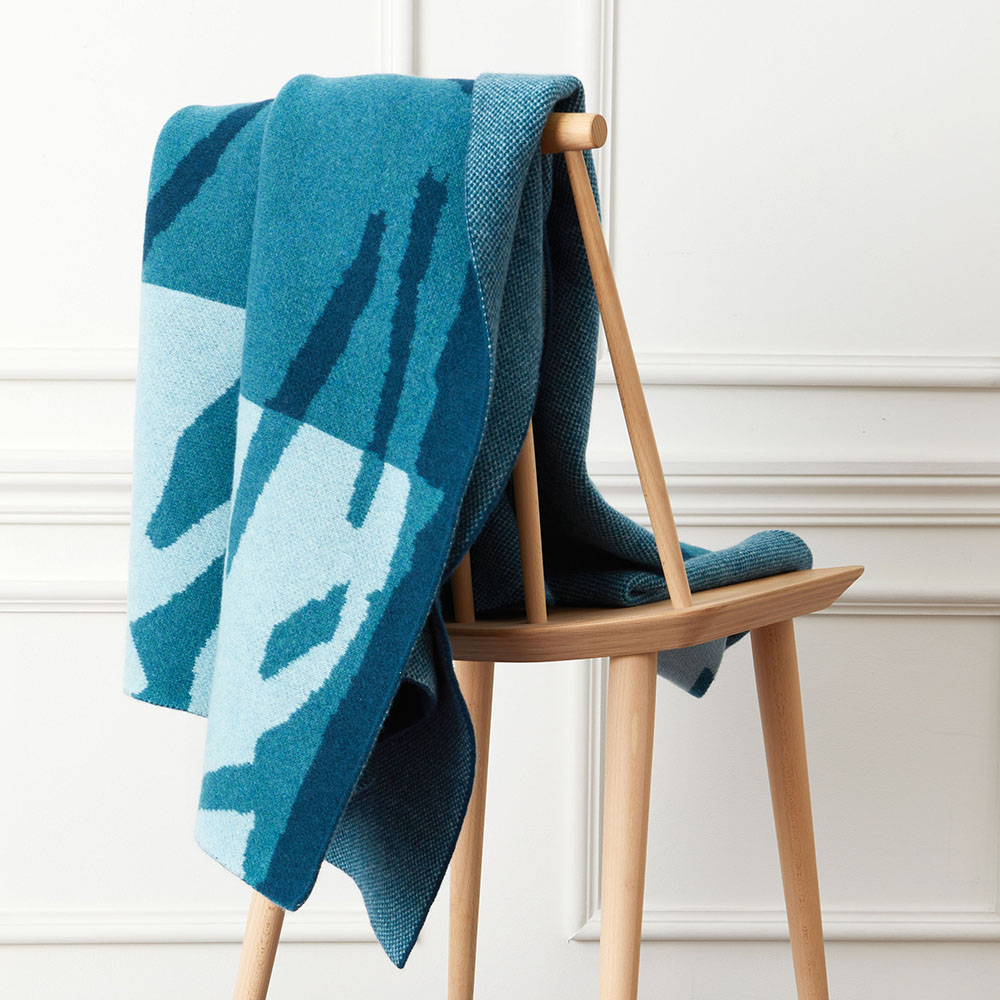 'Breadworld' Blanket in Blue