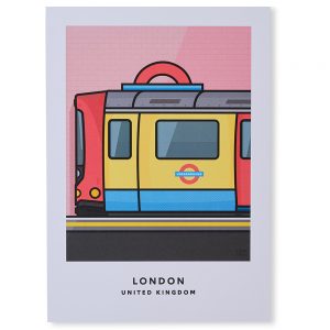 London Underground Tube Print A4