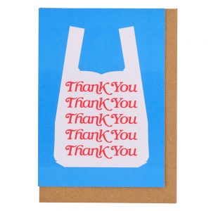 Thank You Shopping Bag Greetings Card