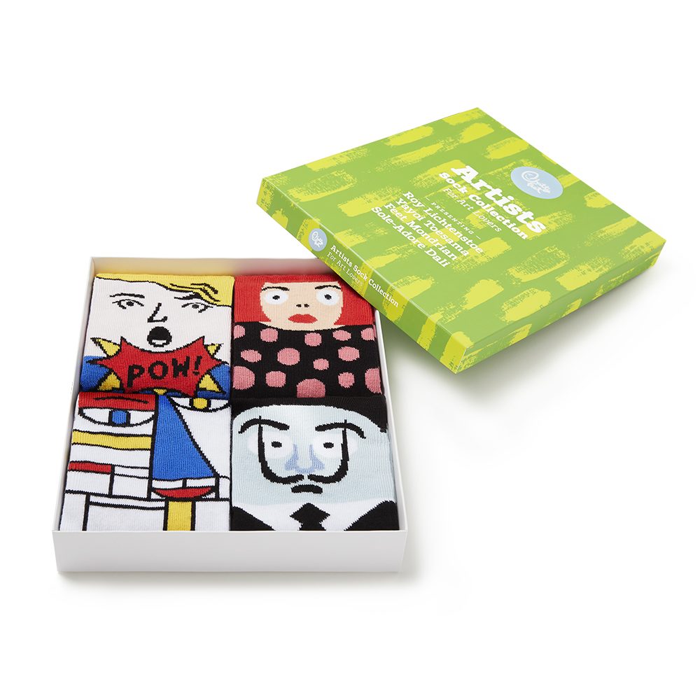 Famous Modern Artists Socks Collection - Gift Box Fashion Socks Modern Artists Box Set