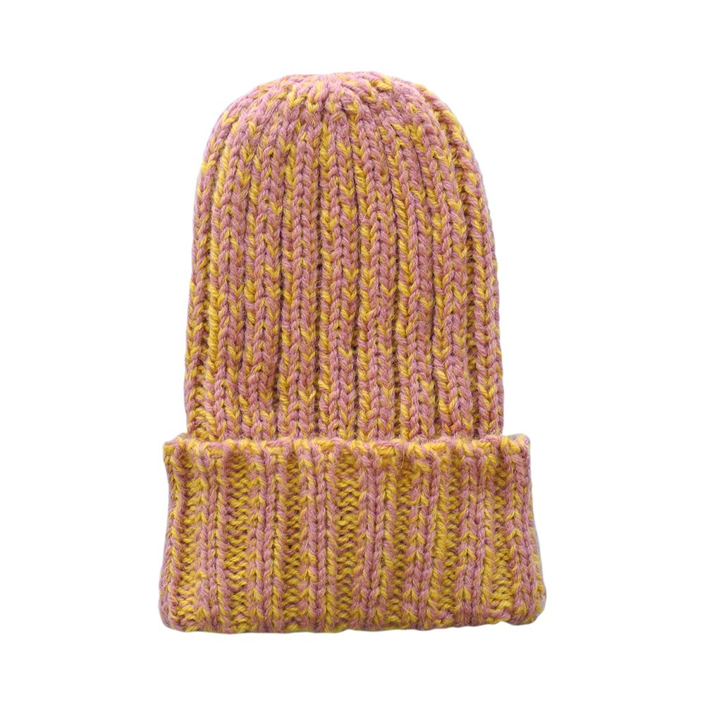 Winter wooly hats - orange alpaca wool beanie hat