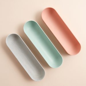 Concrete Desk Tidy - Pink Turquoise