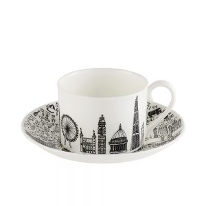 Designer homeware - Central London cup and saucer set
