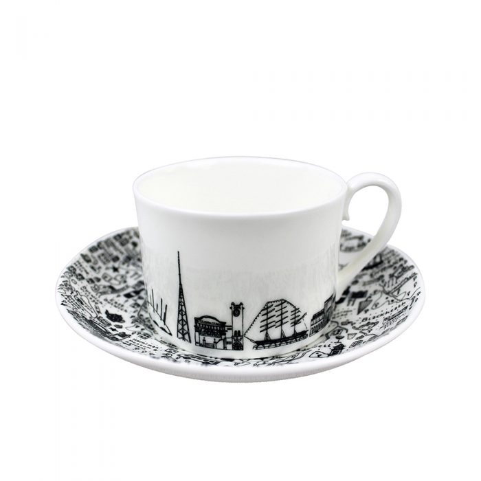 Designer homeware - West London cup and saucer set - not just a shop