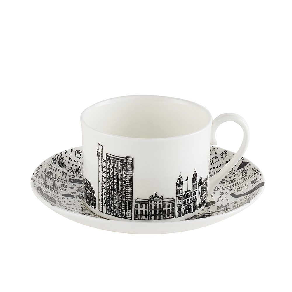 Designer homeware - West London cup and saucer set
