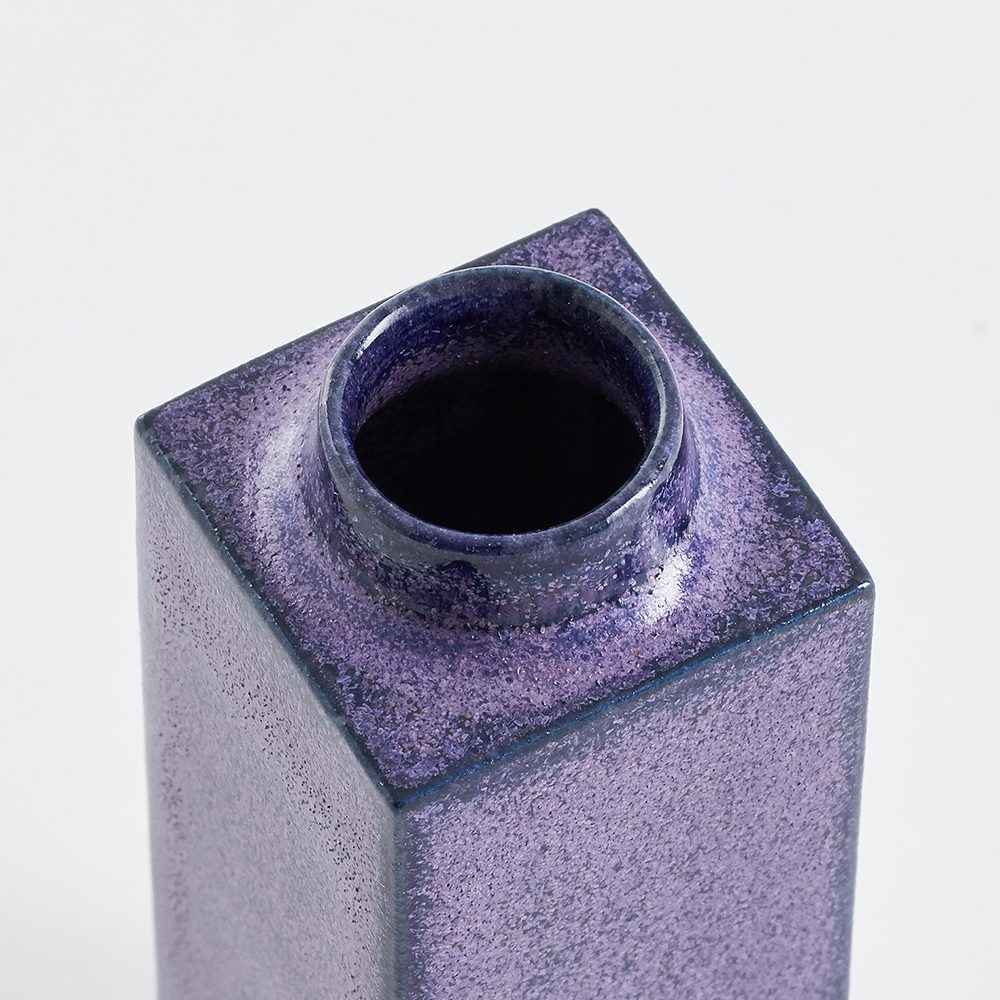 Designer homeware - miniature pot matt purple