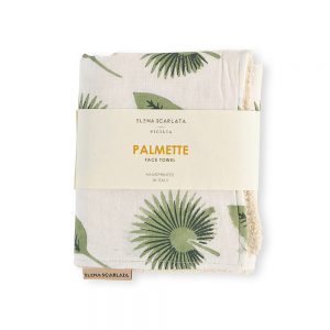 Organic Hemp Face Towel - Palmette