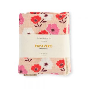 Organic Hemp Face Towel - Papavero