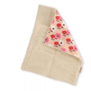 Organic Hemp Face Towel - Papavero folded