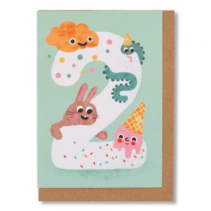Crazy Critters Age Two Card