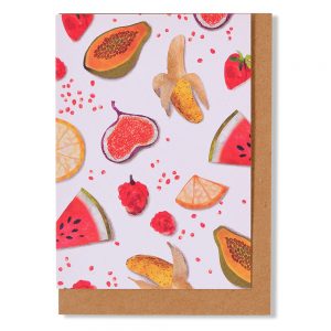 Tropical Fruit Greetings Card