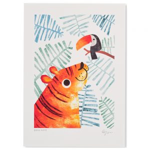 Tiger and Toucan Print A4