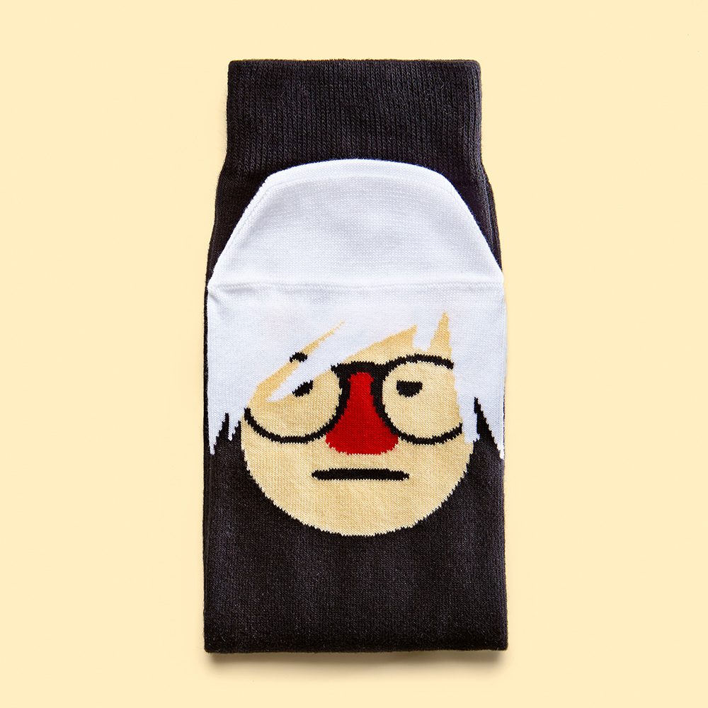 Andy Sock-Hole Socks by Chatty Feet Fashion Socks - Andy Warhol design
