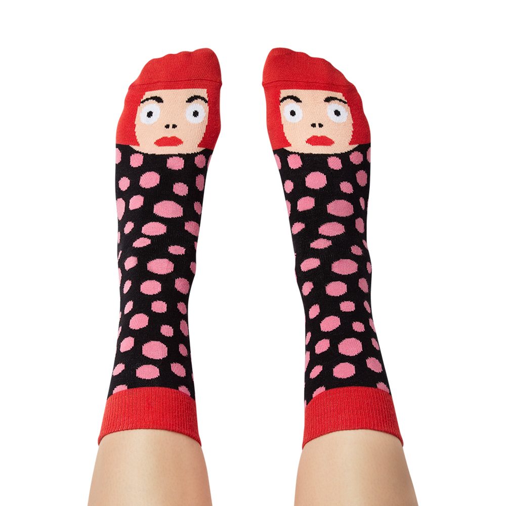 Yayoi Toesama socks by Chatty Feet Fashion Socks - Yasoi Kusama
