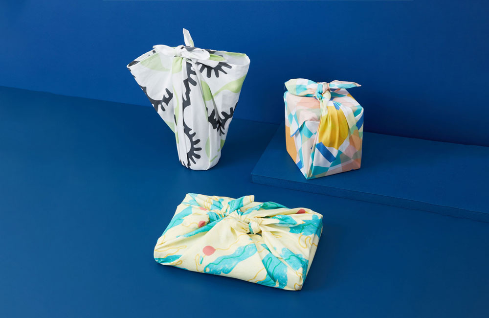 Reuseable Furoshiki-style Gift Wrap