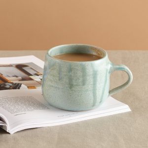 Blue Drip Stoneware Mug