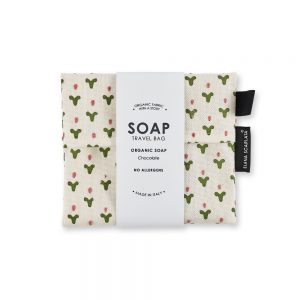 Gift ideas under £20 - Organic travel soap bag with Egypt design