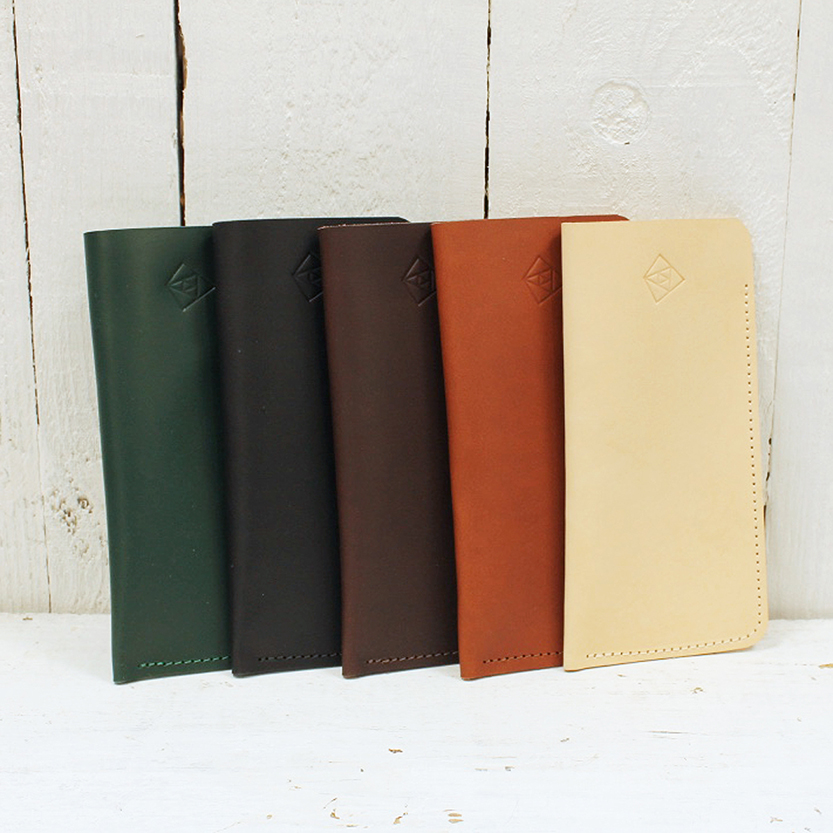 Leather Glasses Case - Green, Tan and Black