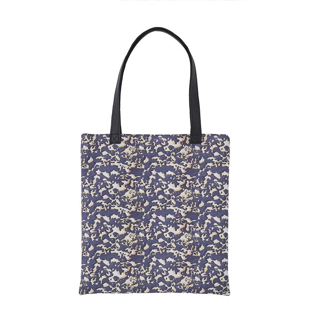 Handmade bags - Risborough tote bag with faux leather handle