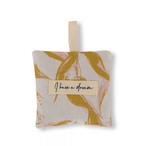 Yellow Cleo Print Lavender Pouch