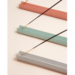 Concrete Incense Holder - Turquoise green pink