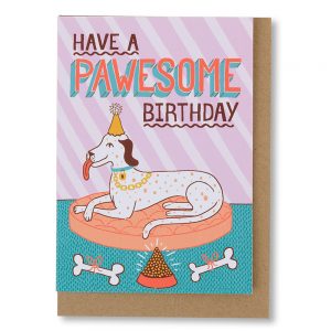 Pawesome Birthday Greetings Card