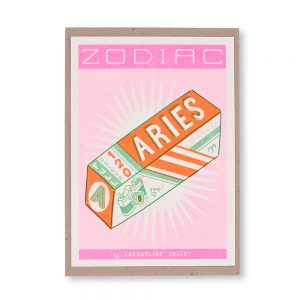 Aries Zodiac Print A6