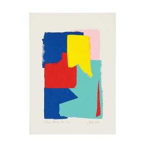 Colour Block #4 Print A4 Limited edition art prints - brightly coloured abstract screenprint