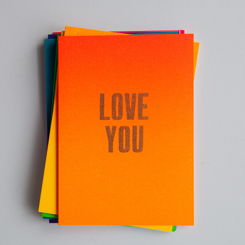 Love You Letterpress Card Stack_Nice and Graphic