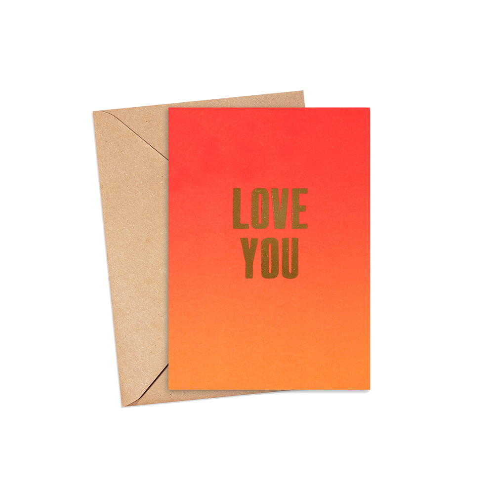 Love You Letterpress Card_Nice and Graphic