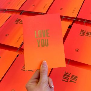 Love you Letterpress card lifestyle _ Nice and Graphic