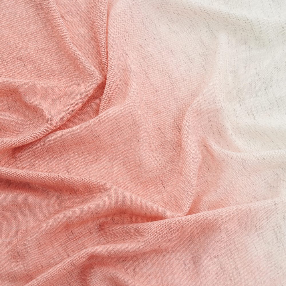 Luxury scarves pink dip dye