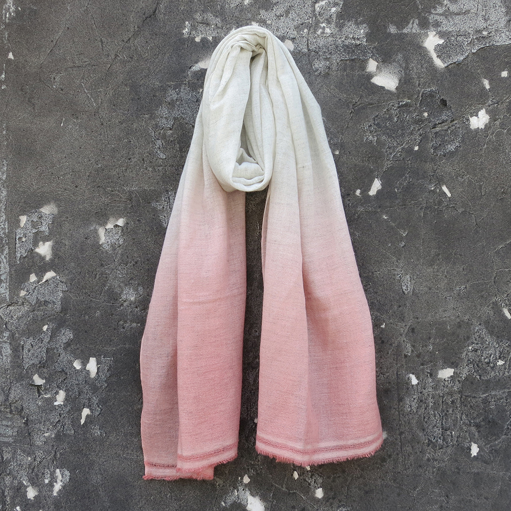 Luxury Scarves With Pink Dip Dye Design Not Just A Shop