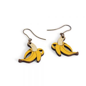 Dancing Bananas Hook Earrings