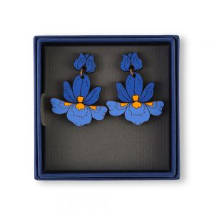 Hanging Lily Stud Earrings