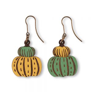 Yellow Pumpkin Earrings by Materia Rica