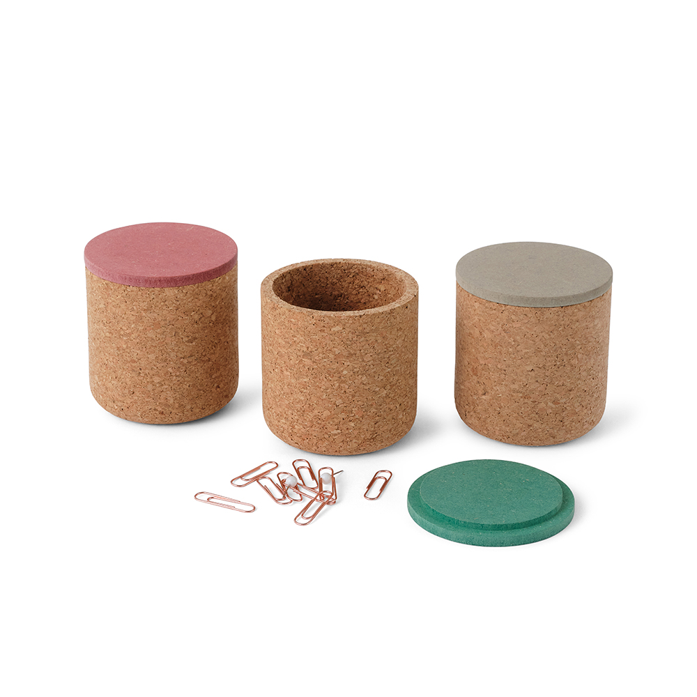 Cork Pot with Lid - Sage, Mint and Watermeloncork