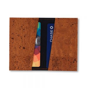 Cork Leather Cardholder - Clay